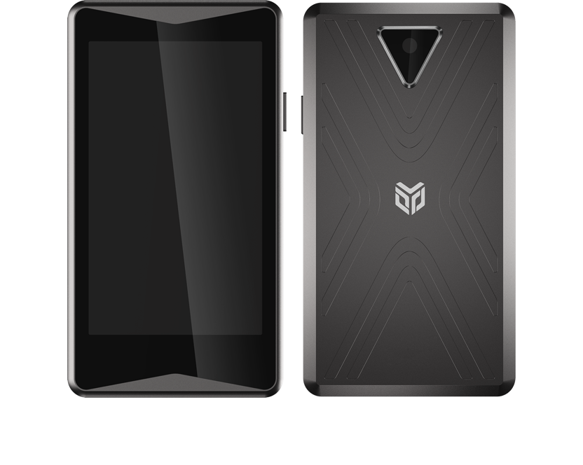 Front and back of the Udun Cold T1 hardware wallet